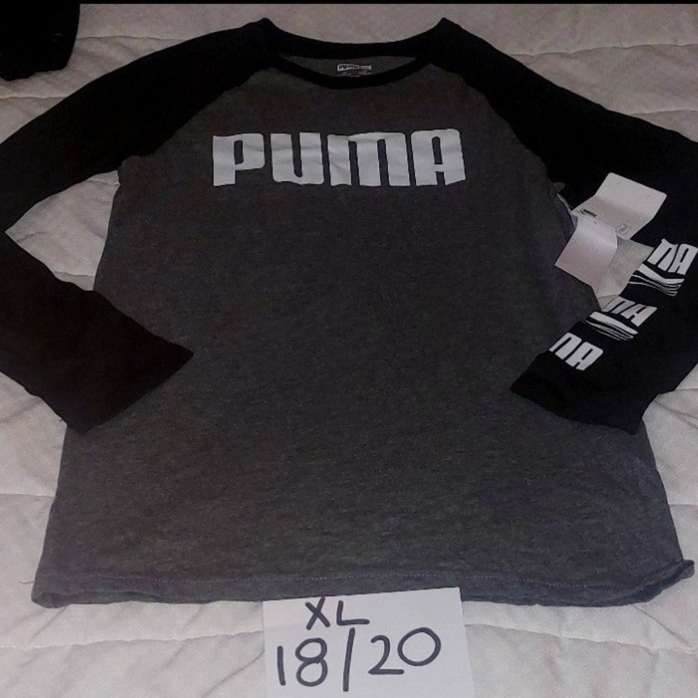 NWOT Puma 3/4 Sleeve Tee Shirt LOGO